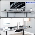 thumbnail image 4 of VIVO Black Under Desk 17" Cable Management Tray, Wire Organizer, Cord Holder, 4 of 9