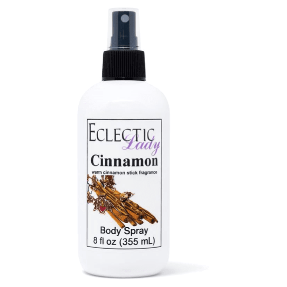 Cinnamon Body Spray, Eclectic Lady, Hydrating Mist, Unisex, 8 oz