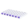 thumbnail image 3 of Ezy Dose Weekly (7-Day) Pill Organizer, 4 Times a Day, Push Button, Pop-Out Travel Compartments, 3 of 4
