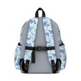 thumbnail image 3 of Blue Butterfly Pattern Cute School Backpack with Padded Back and Adjustable Shoulder Straps 13.4"x11"x4.7", 3 of 5
