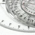 thumbnail image 3 of BE-TOOL 360 Degree Protractor Ruler Circle Measuring Tool for Drawing Measure Engineering Plastic, 3 of 6