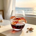 thumbnail image 6 of 3D Stemless Wine Glass,Ocean Animal Clear Glass Cup, 350 ml,Borosilicate Breaken-proof,  Art Gift Glass for Ocean Lovers & Collectors, 6 of 6