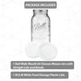 thumbnail image 4 of Wide Mouth Mason Jar 64 oz - (1 Pack) - Ball Wide Mouth 64-Ounces Half Gallon Mason Jar with White M.E.M Food Storage Plastic Lid, 4 of 4
