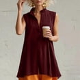 thumbnail image 4 of Posijego Button down Tank Tops for Women Sleeveless Long Shirts Summer Casual Business Office Work Tank Tops for Women, 4 of 9