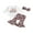 White, variant on Newborn Christmas Outfit Baby Girl Long Sleeve Letter Print Romper Flared Pants Headband Fall Winter Clothes Set 0-18M