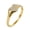 Gold, variant on Womens Stainless Steel Heart Promise Ring Heart Shaped with Cubic Zirconia Wedding Anniversary Ring Silver Size 5