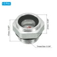 thumbnail image 2 of Unique Bargains Air Compressor Oil Sight Glass, G 3/8" Male Thread Aluminum Alloy Oil Liquid Level with O-ring 3 Pack, 2 of 6