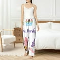 thumbnail image 6 of Lsque Watercolor Gnome Garden Print Women's Pajama Pants, Lounge Pant - Comfortable Home Wear,Elastic Waistband, Stylish Design-Large, 6 of 9