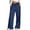Navy, variant on GTEYOIJN Ladies' Casual Pants Scrub Pants Wide Leg Sweatpants Women Baggy Elastic High Waisted Pants Loose Fit Pull On Track Flare Trouser
