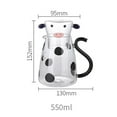 thumbnail image 2 of GROWTH TANK Cute Milk Glass Kettle, Coffee Maker, Transparent Jug, Portable Cow Type Glass , Small, 2 of 9