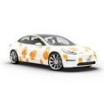 thumbnail image 6 of Rwraps Orange Watercolor Hard Work Matte Vinyl Film Wrap 59in x 5ft Vinyl Vehicle Car Film Sheet, 6 of 9