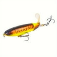thumbnail image 2 of 2pc Topwater Pooper Lure, Artificial Bait Hard With Soft Rotating Tail, Fishing Tackle, 2 of 10