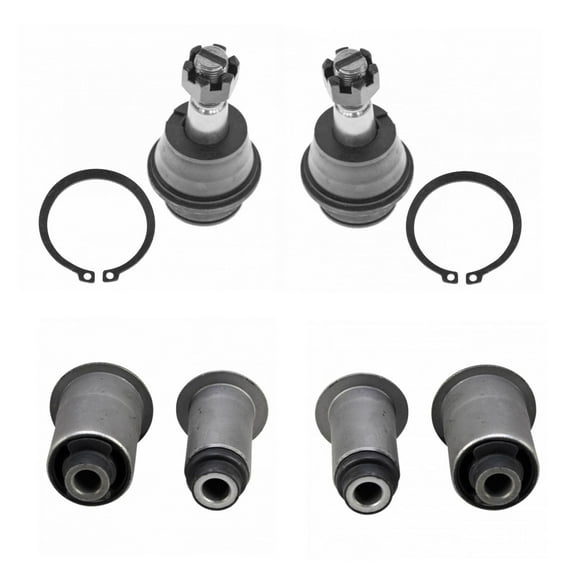 TRQ 4pc Suspension Kit Front Lower Ball Joints Control Arm Bushings for Ram 1500 PSA32164 Fits select: 2003-2005 DODGE RAM 1500 ST/SLT, 2002 DODGE RAM 1500