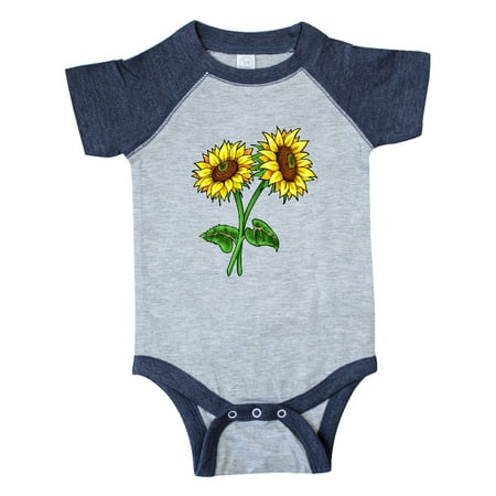 

Inktastic Pair of Sunflowers Gift Baby Boy or Baby Girl Bodysuit