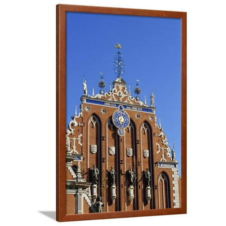 Town Hall Square, Blackheads House, Old Town, Riga, Latvia Framed Print Wall Art By Dallas and John