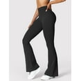 thumbnail image 3 of Scrunch Flare Leggings Daze V Back Butt Lifting Wide Leg High Waist 31.5" Gym Workout Yoga Pants, 3 of 6