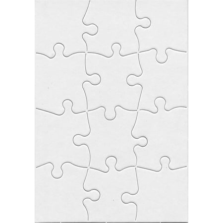 Hygloss Compoz-A-Puzzle, 5.5" x 8", 12-Pieces, 24/Pkg.