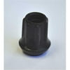 Complete Medical 1748A Black Cane Tips 7-8 19 - Pack 4