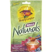 Cadbury Halls Naturals Cough Suppressant Oral Anesthetic, 20 ea