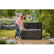 Keter Arden 71 Gallon Durable Resin Outdoor Deck Box Storage Organization, Brown