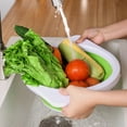 thumbnail image 3 of Bearachild Escurridor plegable, colador de verduras, colador de alimentos de gran capacidad con soporte, accesorios de herramientas de cocina para Cocina y Comedor Verde, 3 of 6