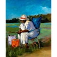 thumbnail image 3 of Slivka, Jane 20x24 Black Modern Framed Museum Art Print Titled - Fishing Again, 3 of 5