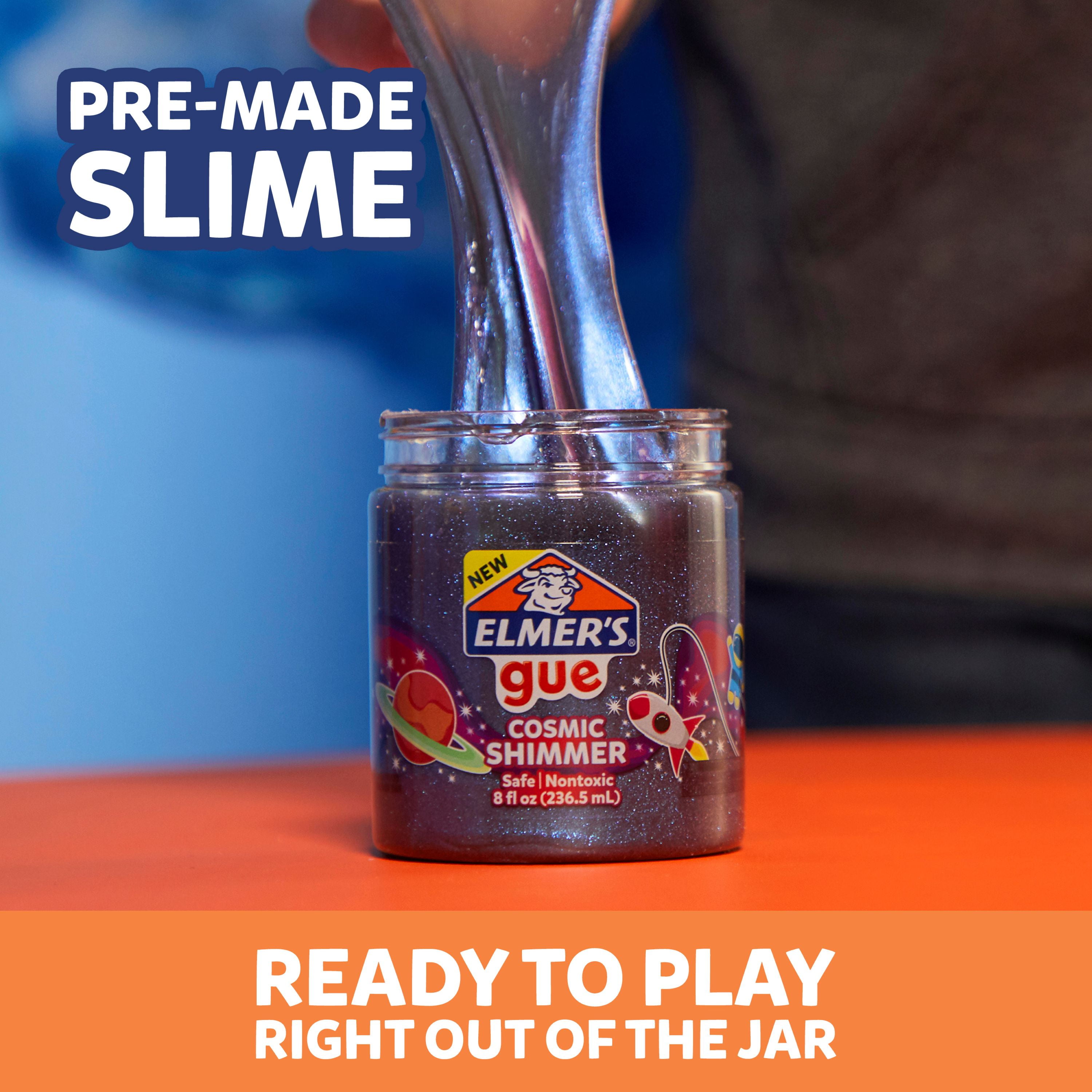 3) ELMER'S GUE 8oz PURPLE COSMIC + PINK SCENTED Premade Slime Non