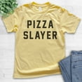 thumbnail image 2 of Kids Pizza Slayer T-shirt, Youth Kids Boy Girl T-Shirt, Pizza Shirt, Yellow, Medium, 2 of 4