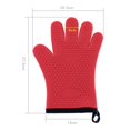 thumbnail image 4 of Guantes De Horno De Silicona Protectora Resistente Al Calor, Guantes De 5 Dedos Para Barbacoa, Horno, Microondas Y Cocina Casera Sweethay HA023166-00, 4 of 7
