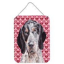 Blue Tick Coonhound Hearts and Love Wall or Door Hanging Prints