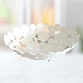 thumbnail image 5 of Xiao Hua Frutero de metal grande y redondo para encimera, soporte decorativo creativo para centro de mesa, ideal para frutas, verduras, pan, dulces y nueces (blanco), 5 of 5
