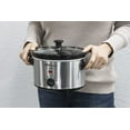 thumbnail image 4 of Elite Gourmet MST-275XR 2 Qt Oval Slow Cooker, Silver, 4 of 10