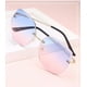 thumbnail image 2 of rimless men sand women said large frame sunglasses, outdoor vacation beach sunglasses, 2 of 5