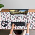 thumbnail image 4 of Long Mouse Pads for Desk,White Cartoon Unicorn Head with Easter Eggs Desk Mats on Top Of Desks, Desk Mouse Pad Extra Large with 3mm Non-Slip Base and Stitched Edge for Gaming,Work,Home 47.3"x23.6", 4 of 5