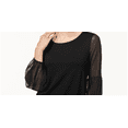 thumbnail image 2 of Vince Camuto Women's Chiffon Sleeve Top Black Size XS, 2 of 3