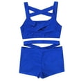 thumbnail image 4 of iEFiEL Kids Girls Sleeveless Activewear Crop Top with Dance Shorts for Yoga Workout Gym, 4 of 6