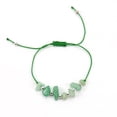 thumbnail image 1 of Xiao Hua Pulsera de cuentas hecha a mano, ideal para hombres y mujeres, con cuentas de cristal de piedra natural, ajustable (verde)., 1 of 5