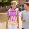thumbnail image 4 of YunPes Boys Short Sleeve Polo Shirts Ice Cream Graphic Print Collared Golf Shirts Funny Preppy Uniform Kids Summer Pullovers, 4 of 6