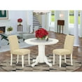 thumbnail image 4 of East West Furniture Dining Room Set Linen White, SHAB3-LWH-02, 4 of 4