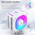 thumbnail image 4 of Ventilador de refrigeración ARGB jixopn con control de temperatura PWM de 9 cm para CPU, accesorios para ordenador INTEL LGA 1700 1200115X AM4, 4 of 8