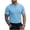 Sky Blue, variant on Henley T-Shirts Mens 2-Button Crewneck Waffle Tops Summer Casual Basic Tee Short Sleeve Plain Tshirts (XL, Pink)