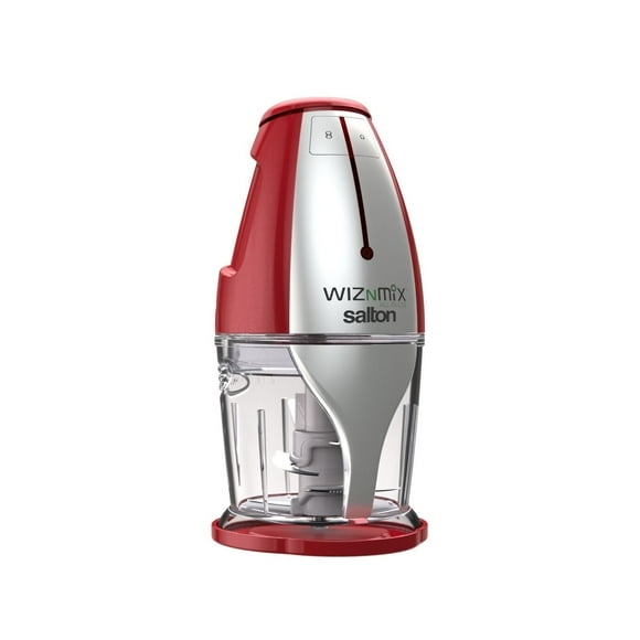 Salton WizNMix All-in-One Food Processor, Chopper & Blender, FP2102RD