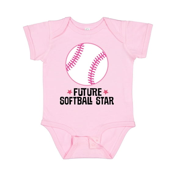 Inktastic Future Softball Star Sports Girls Baby Bodysuit