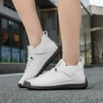 thumbnail image 2 of Orthopedic Sneakers Handmade Comfortable Casual Walking Shoes Flexible Soft Sole Comfortable Flat On Loafers For Everyday Wear Lightweight Breathable Design Retro High Top Flat Shoes, 2 of 8