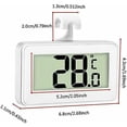thumbnail image 4 of 3X Fridge Thermometer Digital Freezer Thermometer Fridge Thermometer Bedroom Waterproof Freezer Thermometer with LCD Display with Hook for Temperature,, 4 of 4