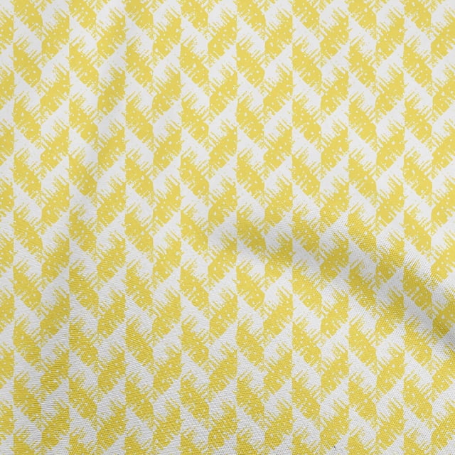 oneOone Viscose Chiffon Yellow Fabric Texture Craft Projects Decor Fabric Printed By The Yard 42 Inch Wide