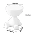 thumbnail image 5 of Modern Transparent Plastic Coffee Table - Waterproof, Sturdy Structure, Ideal for Living Room, Bedroom, Study - Elegant Design with Two-Tiered Top for Beverages and Snacks, 5 of 6