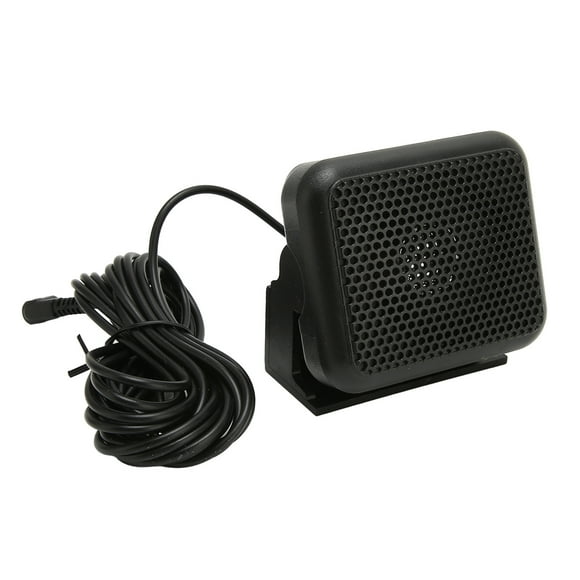 Mini Car Radio External Speaker, Stable Portable Car Radio Speaker 3.5mm Plug with Base for FT 8800R for FT 7900R