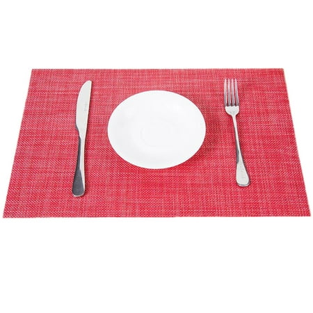 

IOAOAI Daily necessities 45x30cm Heat Insulation Non-slip Placemat Dining Table Bowl Dish Cup Pad Mat