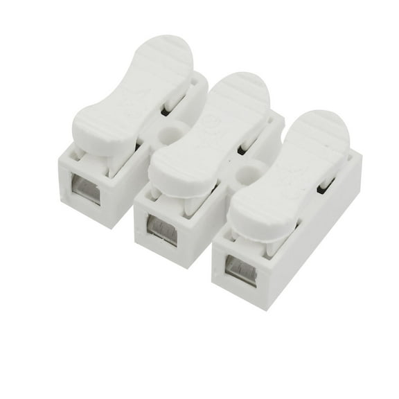 Unique Bargains 6mm Pitch 3 Pin 3P PCB Spring Terminal Blocks Connectors 10A 380V